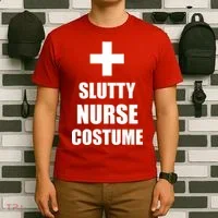 Slutty Nurse Costume T-Shirt thumb 6