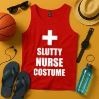 Slutty Nurse Costume Tank Top thumb 4