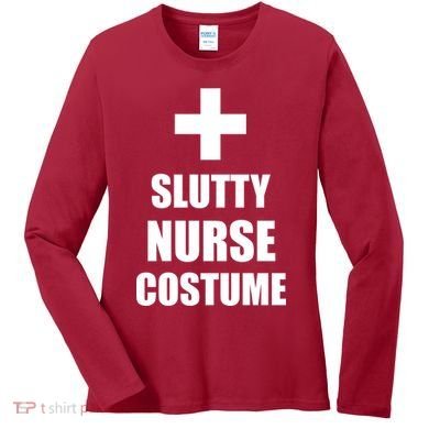 Slutty Nurse Costume Women's Long Sleeve Shirt