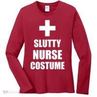 Slutty Nurse Costume Women's Long Sleeve Shirt thumb 0