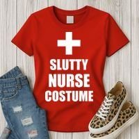 Slutty Nurse Costume Women's T-Shirt thumb 3