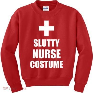 Slutty Nurse Costume Kids Sweatshirt