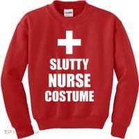 Slutty Nurse Costume Kids Sweatshirt thumb 0