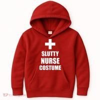 Slutty Nurse Costume Kids Hoodie thumb 0