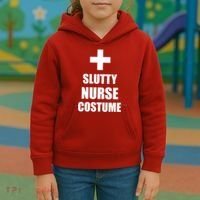 Slutty Nurse Costume Kids Hoodie thumb 3
