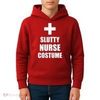 Slutty Nurse Costume Kids Hoodie thumb 4