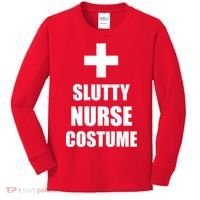 Slutty Nurse Costume Kids Long Sleeve Shirt thumb 0