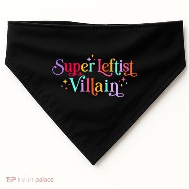 Super Leftist Villain USA-Made Doggie Bandana