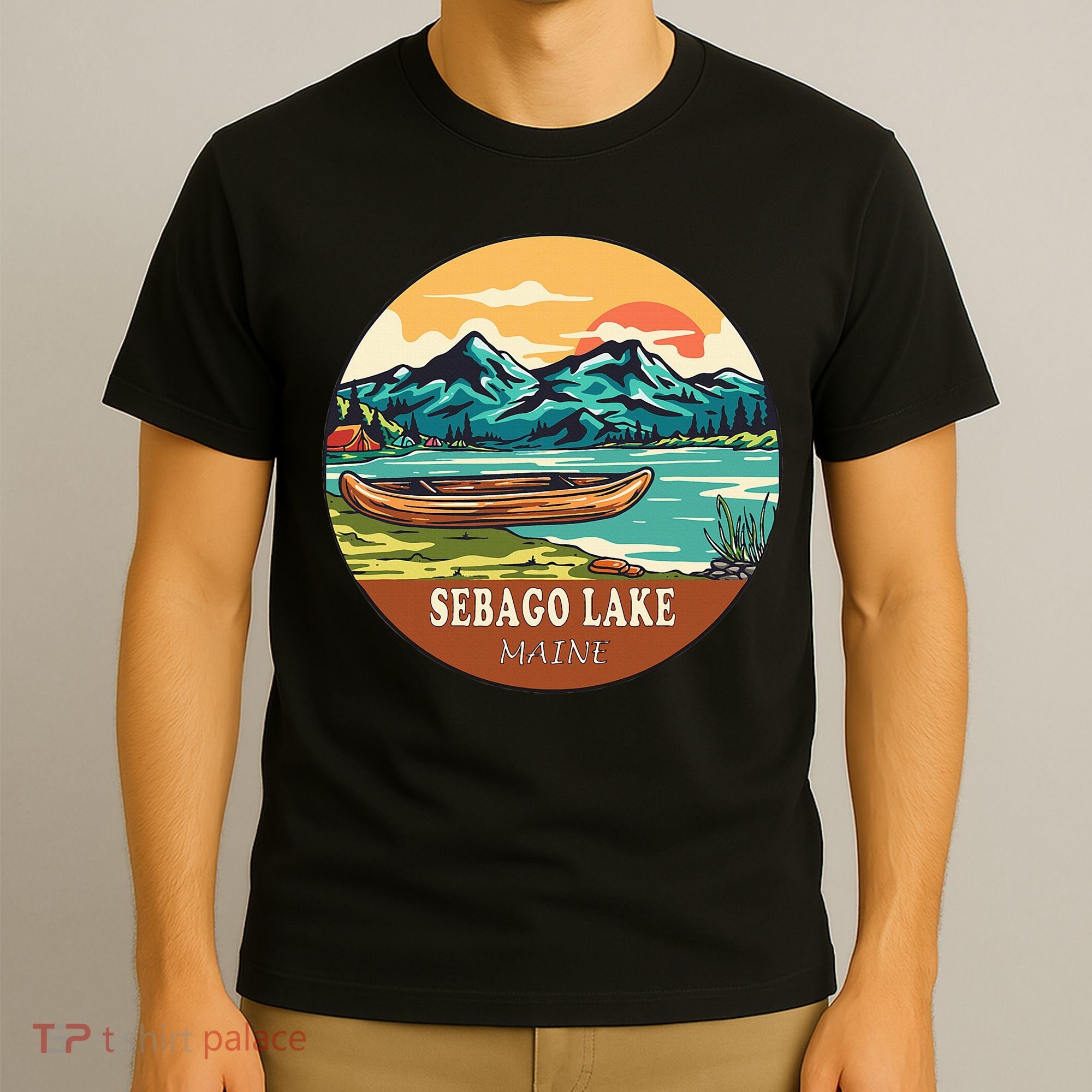 Sebago Lake Vintage Vacation Maine T-Shirt