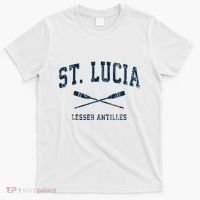 St. Lucia Vintage Nautical Paddles Sports Oars T-Shirt thumb 0