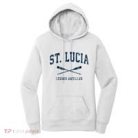 St. Lucia Vintage Nautical Paddles Sports Oars Women's Hoodie thumb 0