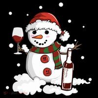 Snowman Love Wine Drink Lady Cool Snow Christmas Coffee Mug thumb 5