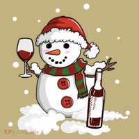 Snowman Love Wine Drink Lady Cool Snow Christmas Polo thumb 2