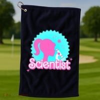 Scientist Lab Week Girl Tech Golf Towel thumb 1