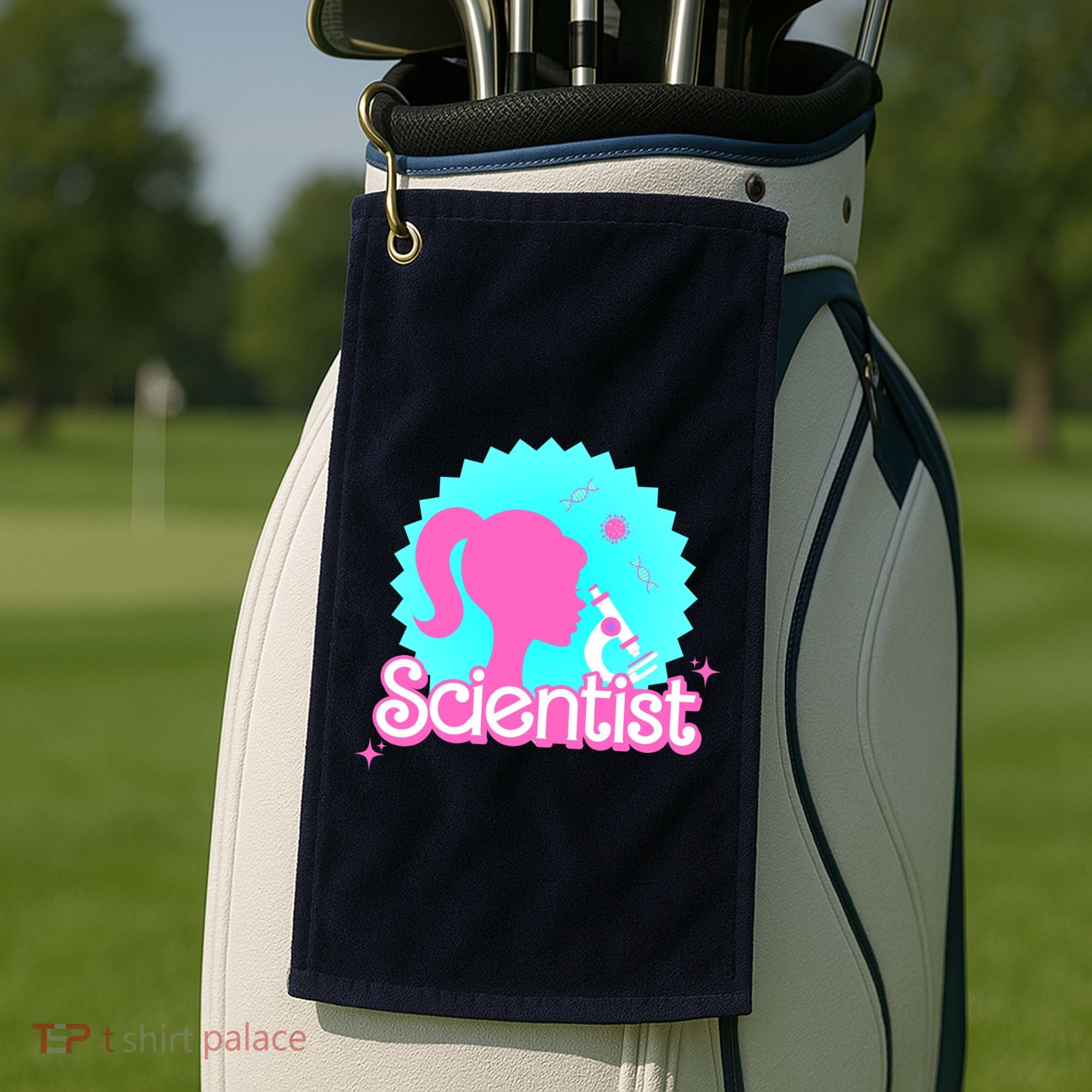Scientist Lab Week Girl Tech Golf Towel