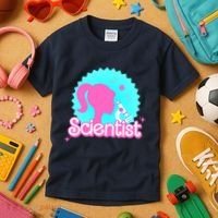 Scientist Lab Week Girl Tech Kids T-Shirt thumb 3