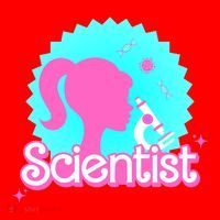 Scientist Lab Week Girl Tech Santa Hat thumb 1