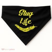 Slug Life Yellow Banana Slug Distressed USA-Made Doggie Bandana thumb 0