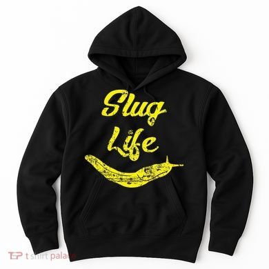 Slug Life Yellow Banana Slug Distressed Hoodie