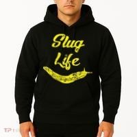 Slug Life Yellow Banana Slug Distressed Hoodie thumb 2