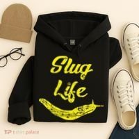 Slug Life Yellow Banana Slug Distressed Hoodie thumb 4