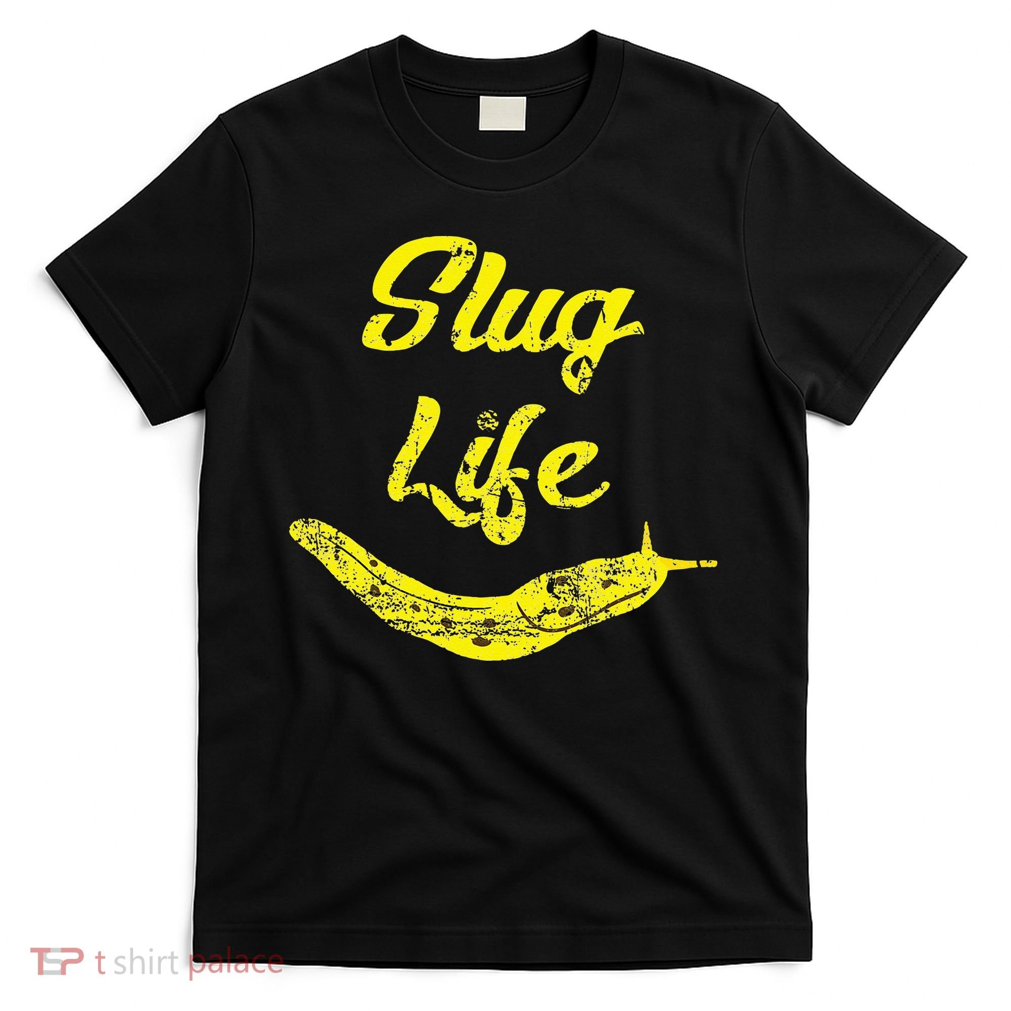 Slug Life Yellow Banana Slug Distressed T-Shirt