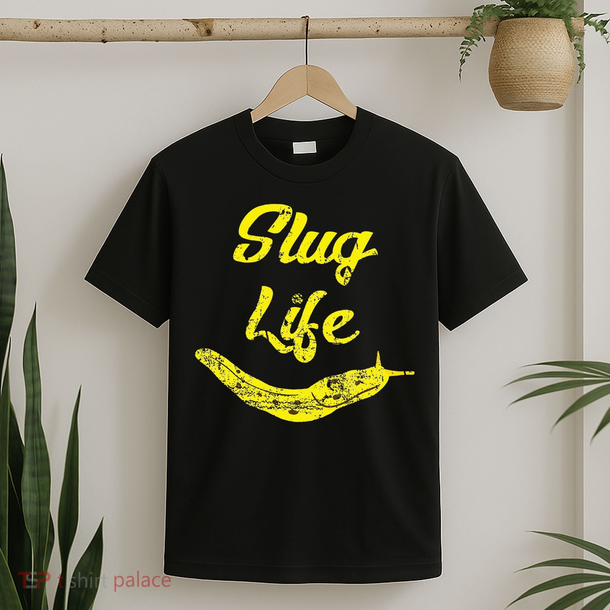 Slug Life Yellow Banana Slug Distressed T-Shirt