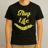 Slug Life Yellow Banana Slug Distressed T-Shirt thumb 3