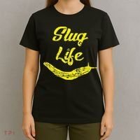 Slug Life Yellow Banana Slug Distressed T-Shirt thumb 4