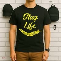 Slug Life Yellow Banana Slug Distressed T-Shirt thumb 6