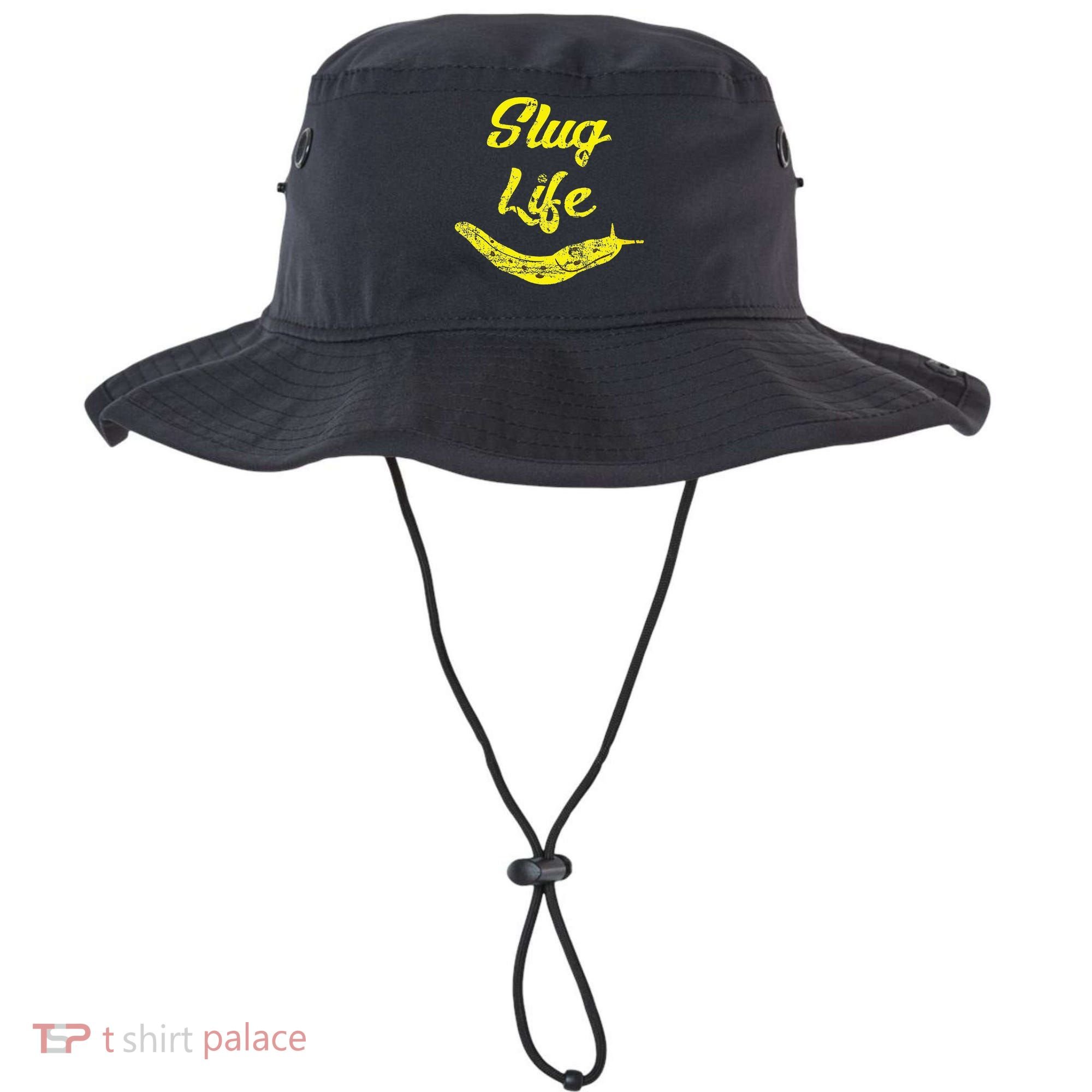 Slug Life Yellow Banana Slug Distressed Bucket Hat