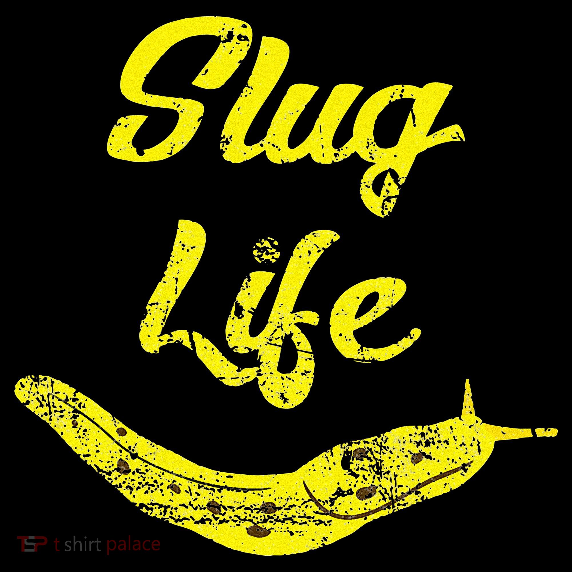 Slug Life Yellow Banana Slug Distressed Women's Hoodie
