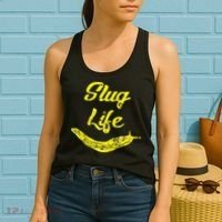 Slug Life Yellow Banana Slug Distressed Women's Tank Top thumb 2