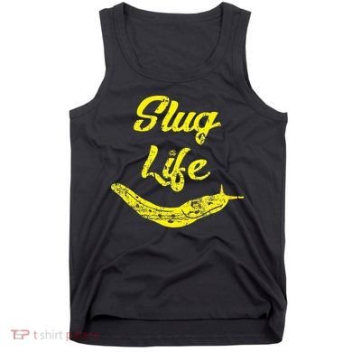 Slug Life Yellow Banana Slug Distressed Tank Top