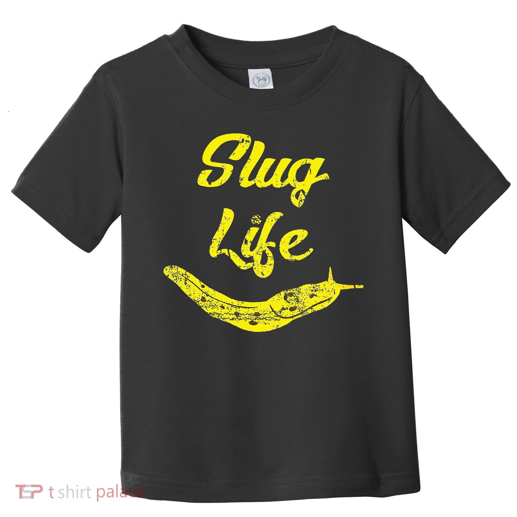 Slug Life Yellow Banana Slug Distressed Toddler T-Shirt