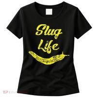 Slug Life Yellow Banana Slug Distressed Women's T-Shirt thumb 0