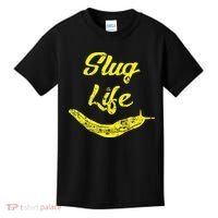 Slug Life Yellow Banana Slug Distressed Kids T-Shirt thumb 0