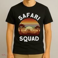Safari Lovers Zoo Safari Squad Safari Birthday T-Shirt thumb 3