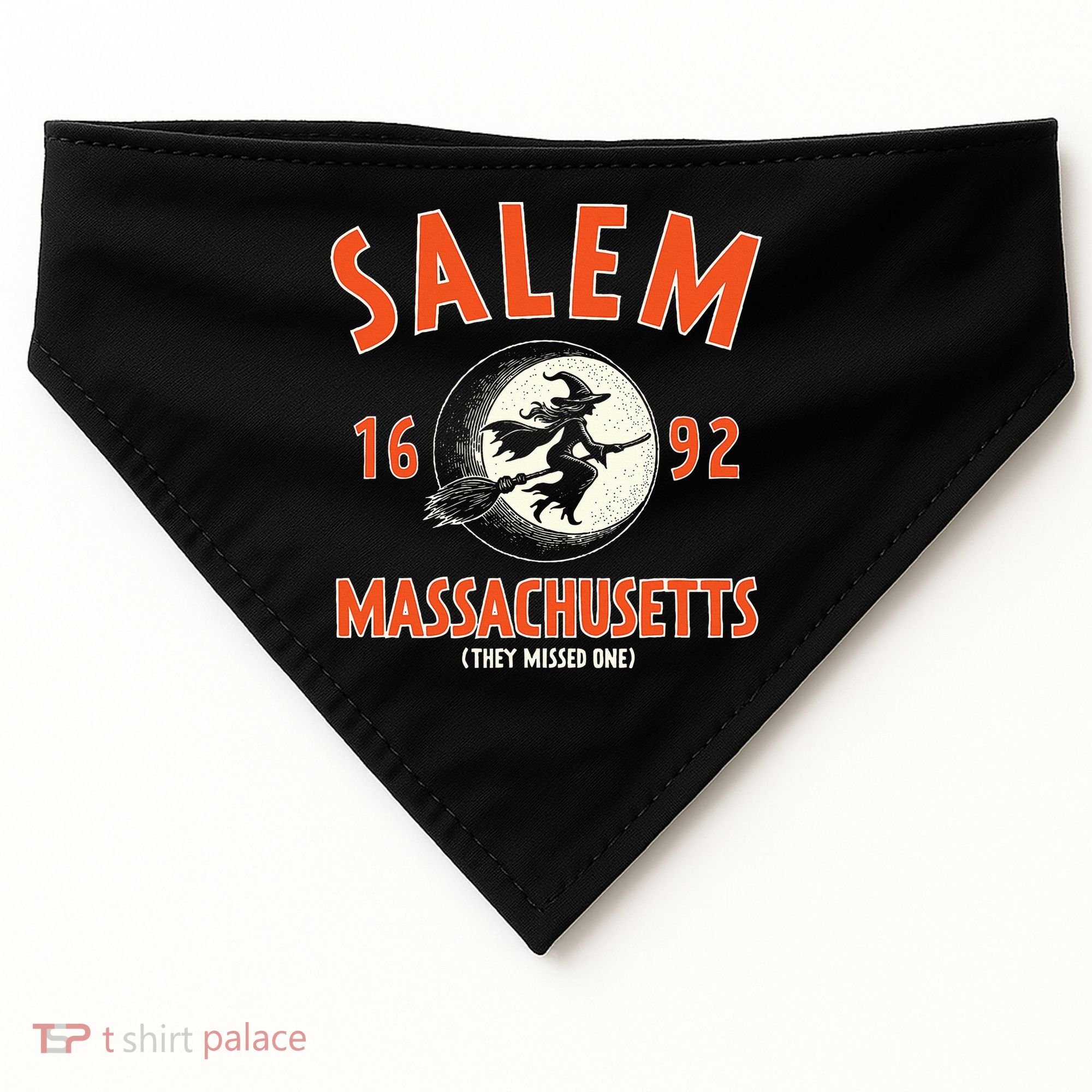 Salem Massachusetts 1692 They Missed One Witch USA-Made Doggie Bandana