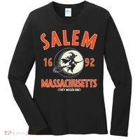 Salem Massachusetts 1692 They Missed One Witch Women's Long Sleeve Shirt thumb 0