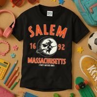 Salem Massachusetts 1692 They Missed One Witch Kids T-Shirt thumb 3