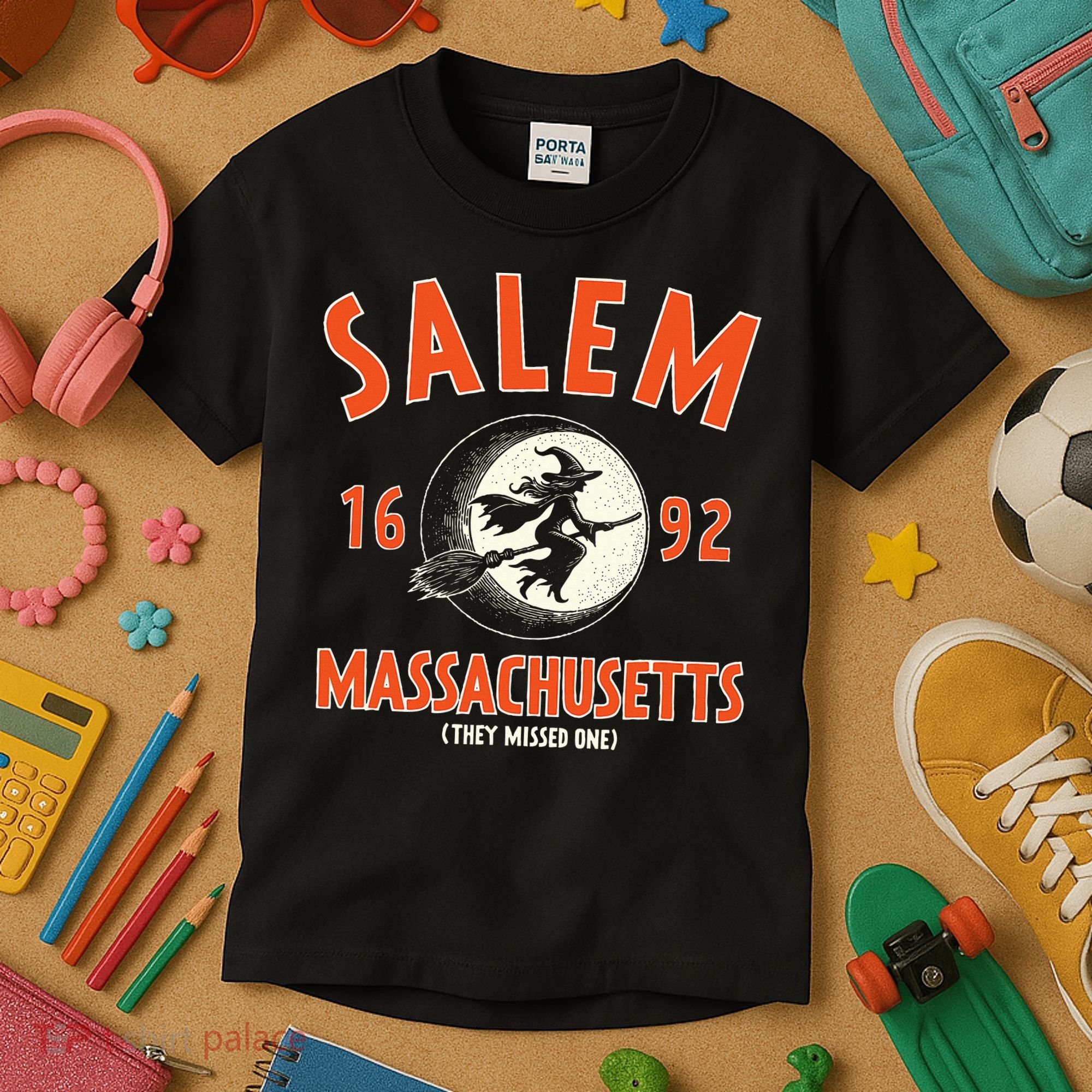 Salem Massachusetts 1692 They Missed One Witch Kids T-Shirt