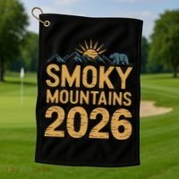 Smoky Mountains 2026 Golf Towel thumb 1
