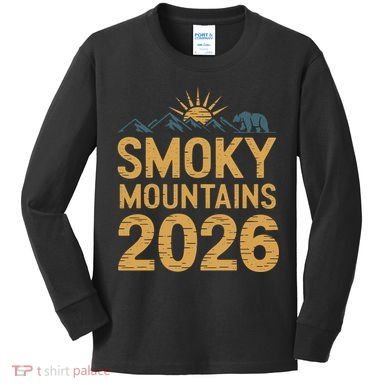 Smoky Mountains 2026 Kids Long Sleeve Shirt