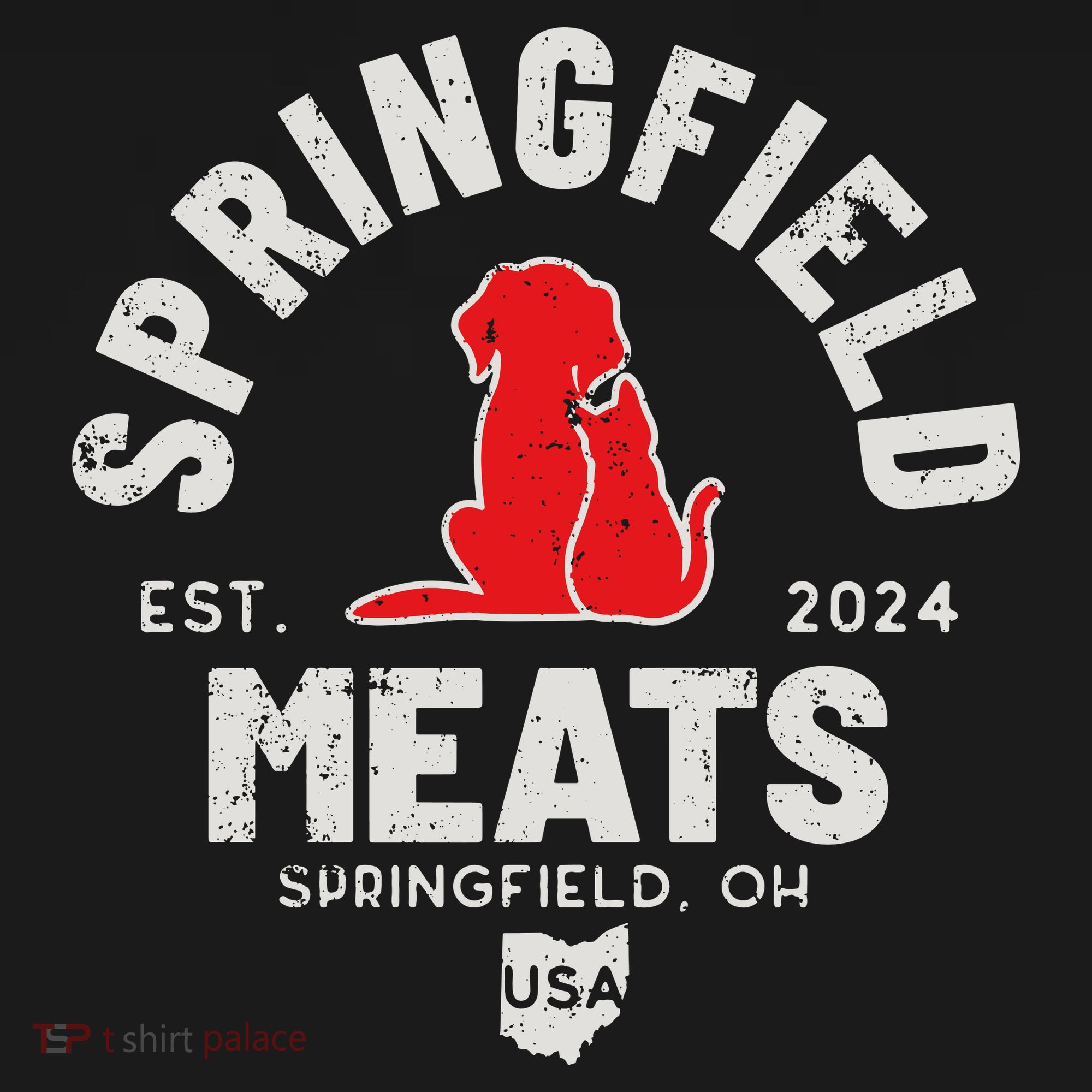 Springfield Meats 2024 They Are Eating The Dogs Kids Sweatshirt