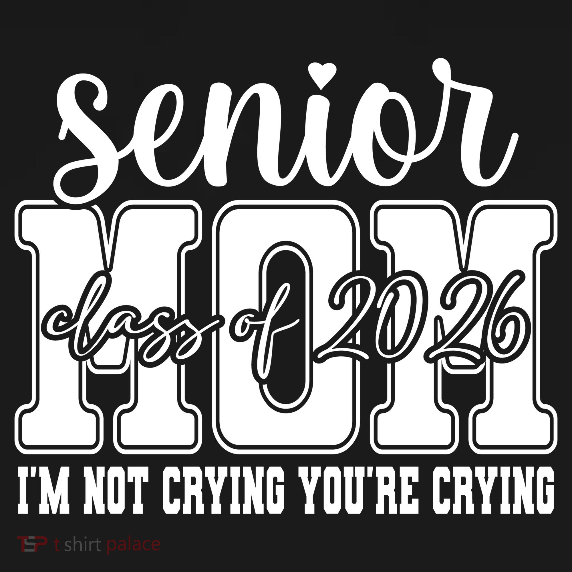 Senior Mom 2026 I'm Not Crying Funny Graduation Backpack