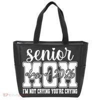 Senior Mom 2026 I'm Not Crying Funny Graduation Tote Bag thumb 0