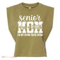 Senior Mom 2026 I'm Not Crying Funny Graduation Garment-Dyed Women's Muscle Tee thumb 0
