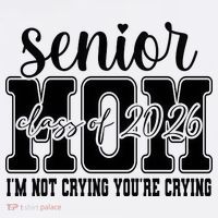 Senior Mom 2026 I'm Not Crying Funny Graduation Women's Hoodie thumb 2