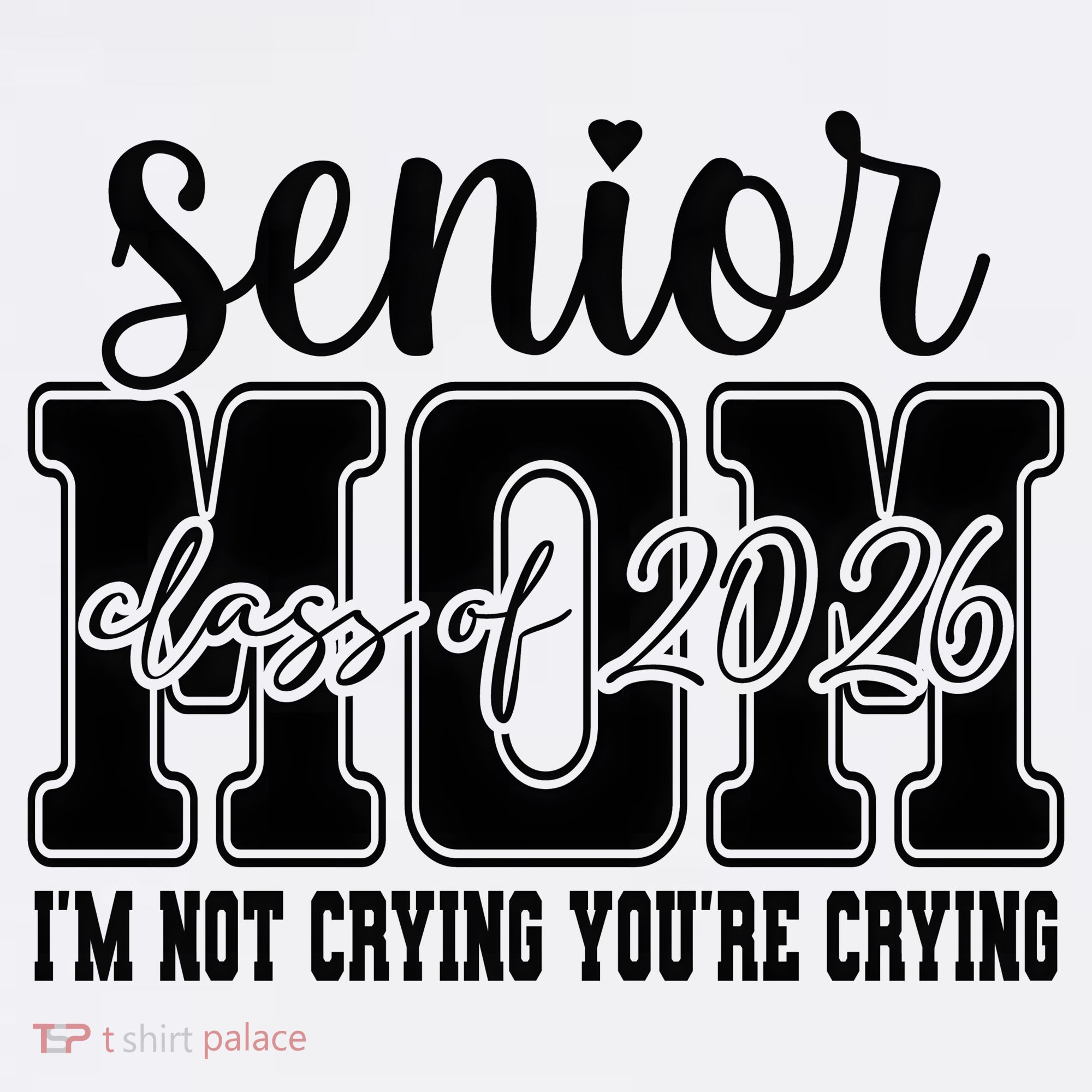 Senior Mom 2026 I'm Not Crying Funny Graduation Women's Hoodie